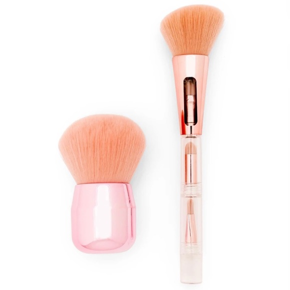 NIB Zoë Ayla 1 Kabuki + 4-in-1 brush Set - Picture 2 of 15